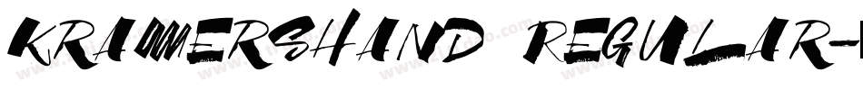 KramersHand Regular字体转换